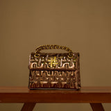 ZOYA FLAP BAG IN BRONZE (SMALL)