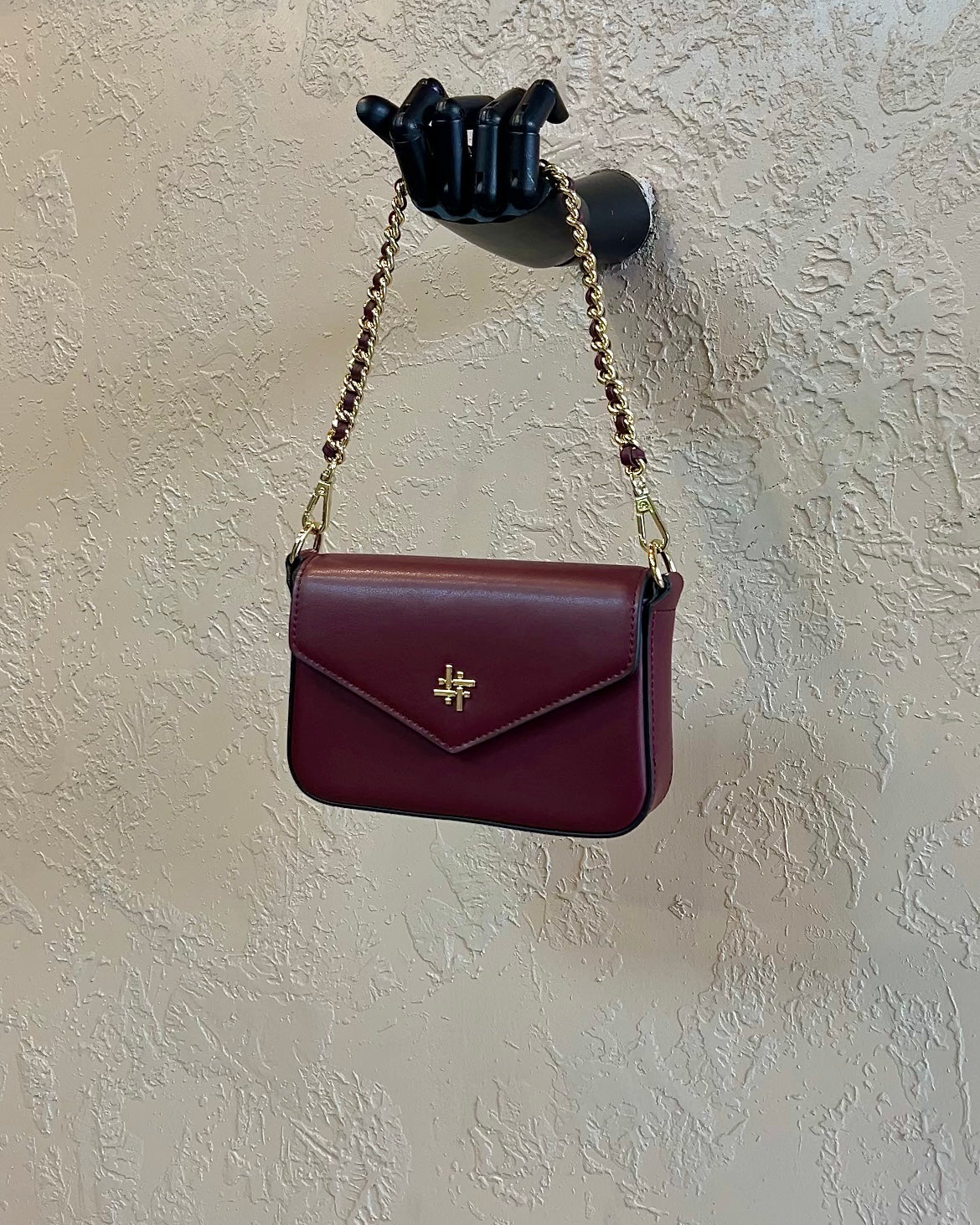 NIVELA BAG in BURGUNDY