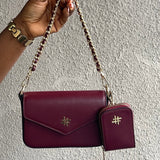 NIVELA BAG in BURGUNDY