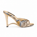 ESPRESSO HEELS IN SCALED