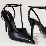 DUCHESS HEELS IN BLACK