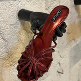 COOP KITTEN HEEL IN WINE HEART