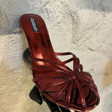 COOP KITTEN HEEL IN WINE HEART