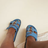 VONN SLIDES IN DENIM