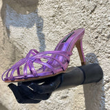 COOP KITTEN HEEL IN PURPLE HEART
