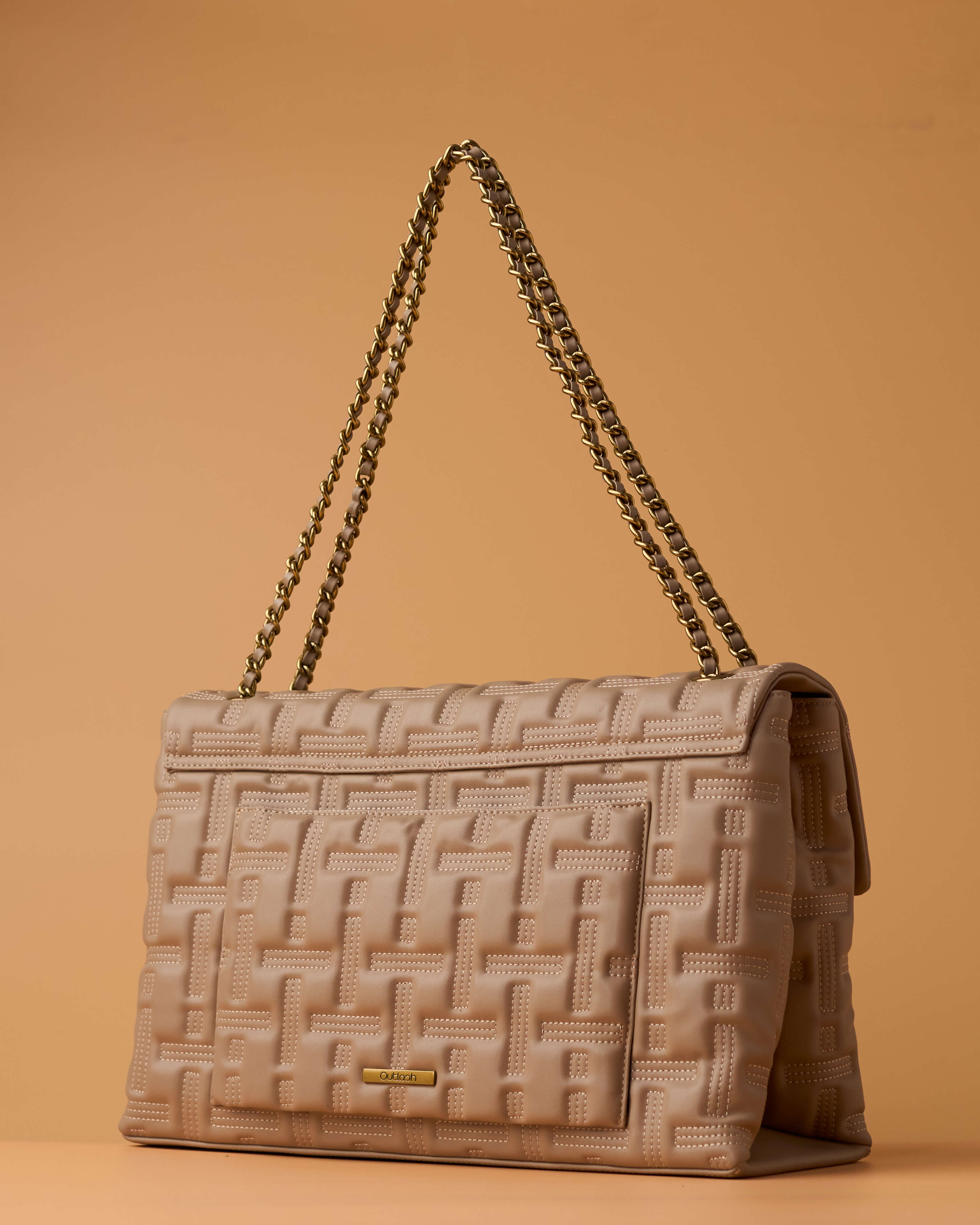 ZOYA FLAP BAG IN NUDE (XL)