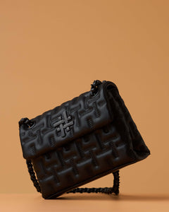 ZOYA FLAP BAG IN BLACK (SMALL)