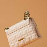 ZOYA FLAP BAG IN WHITE (SMALL)