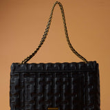 ZOYA FLAP BAG IN BLACK (XL)