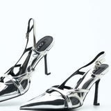 ETHEREAL HEELS IN SILVER