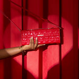 MAZE PURSE IN RED