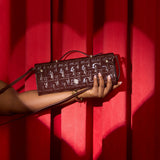 MAZE PURSE IN COFFEE