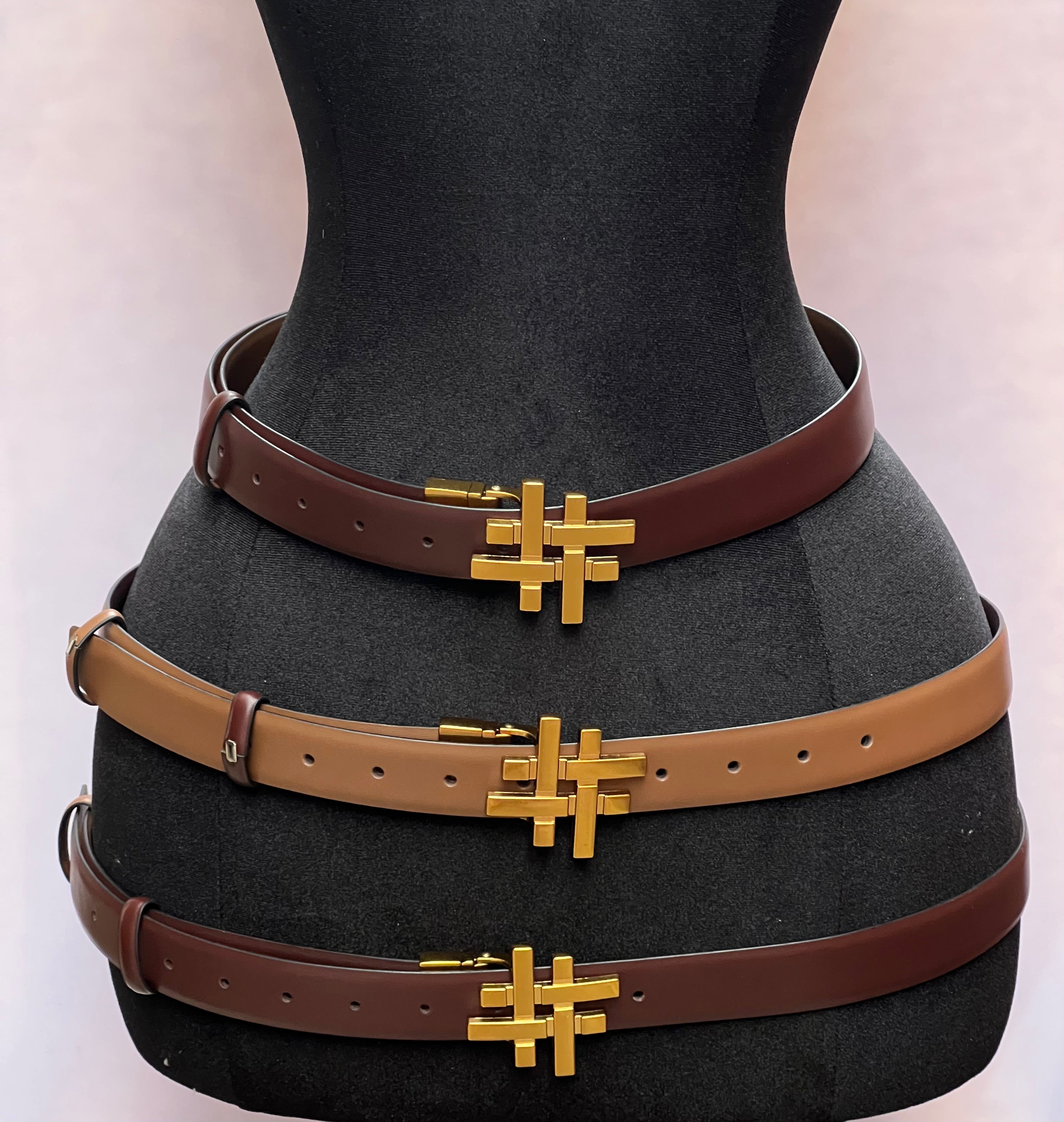 Reversible Belt in BROWN/COFFEE