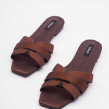 Glint Slides in COFFEE - Outlash brand