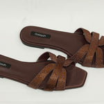 Glint Slides in COFFEE - Outlash brand