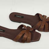 Glint Slides in COFFEE - Outlash brand