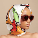 Custom  Print Scarf in Cinnamon